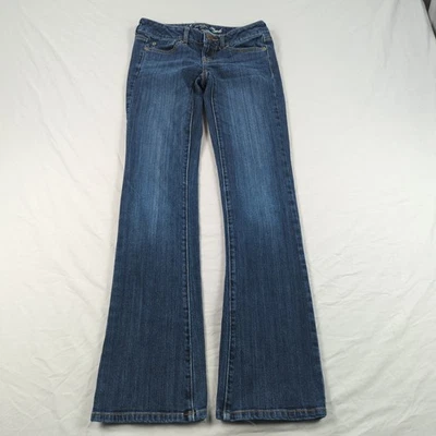 American Eagle Jeans Womens 0 Blue Favorite Boyfriend Boot Cut Stretch Dark Wash - Image 1 of 4