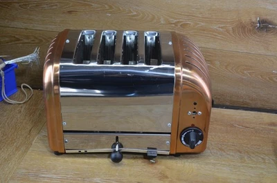 Dualit 4 Slice COPPER Toaster.  Hand bulit in United Kingdom for parts or repair - Image 1 of 4