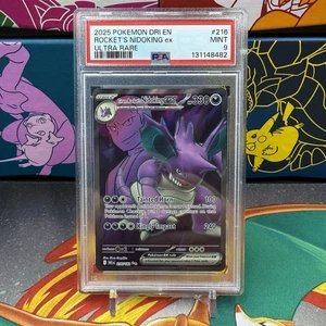 Pokémon Dri En-Destined Rivals 2025 ultra raro Rocket's Nidoking Ex #216 PSA 9 - Imagen 1 de 1