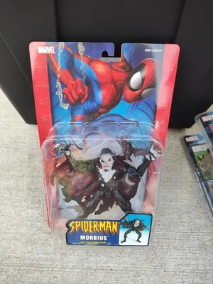 Figura ToyBiz Marvel Spider-Man Morbius 2003 con acción Fang Attack ¡Nueva en caja! H43 Foto 1 de 2