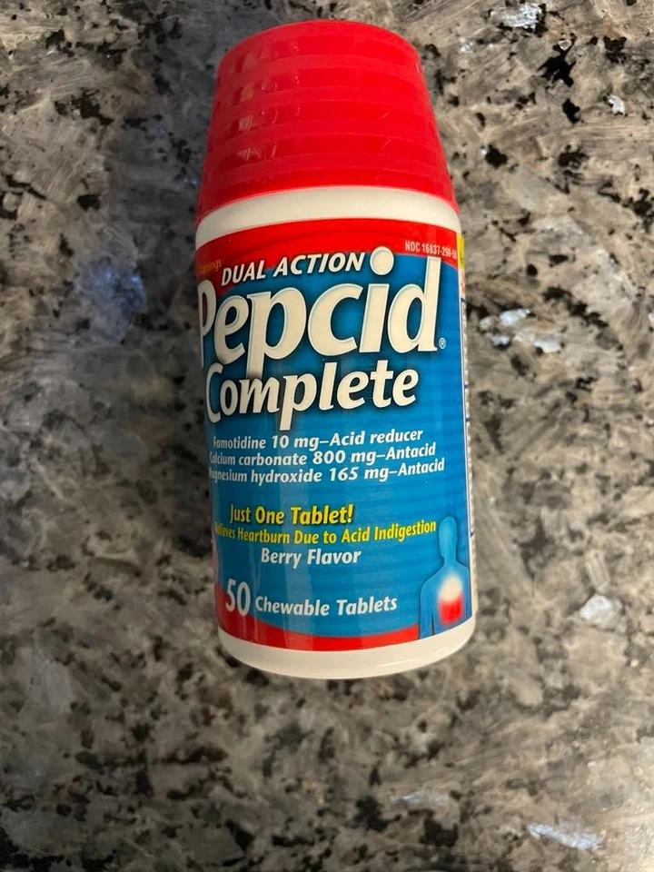 Pepcid Completo 50 Comprimidos Masticables Sabor Baya EXP 12/2026 Foto 1 de 1