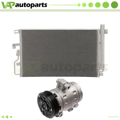 For 2006-2009 Pontiac Torrent AC Condenser & AC Compressor Cooling Assembly - Imagem 1 de 4