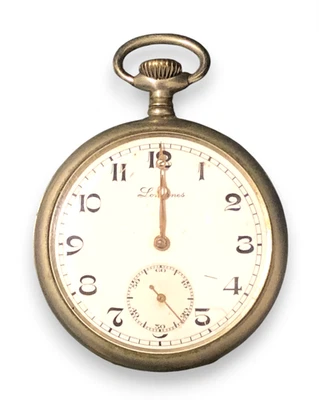 Reloj Bolsillo Longines Vintage - Cara Abierta - Para Piezas o Reparación Foto 1 de 4