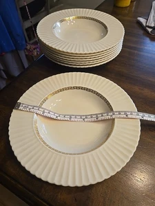 LENOX Cuencos de Sopa Cretense con Borde de Llave Griega Dorada 8.5", Juego de 8 Wowza - Imagen 1 de 8