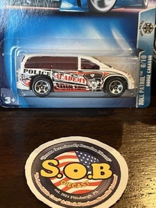 Hot Wheels Dodge Caravan Police Academy White Diecast SEALED NM Condition - Picture 1 of 7