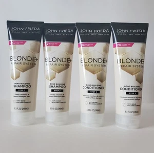 4 John Frieda Blonde+ Repair System Bond Building Shampoo & Conditioner - Picture 1 of 1