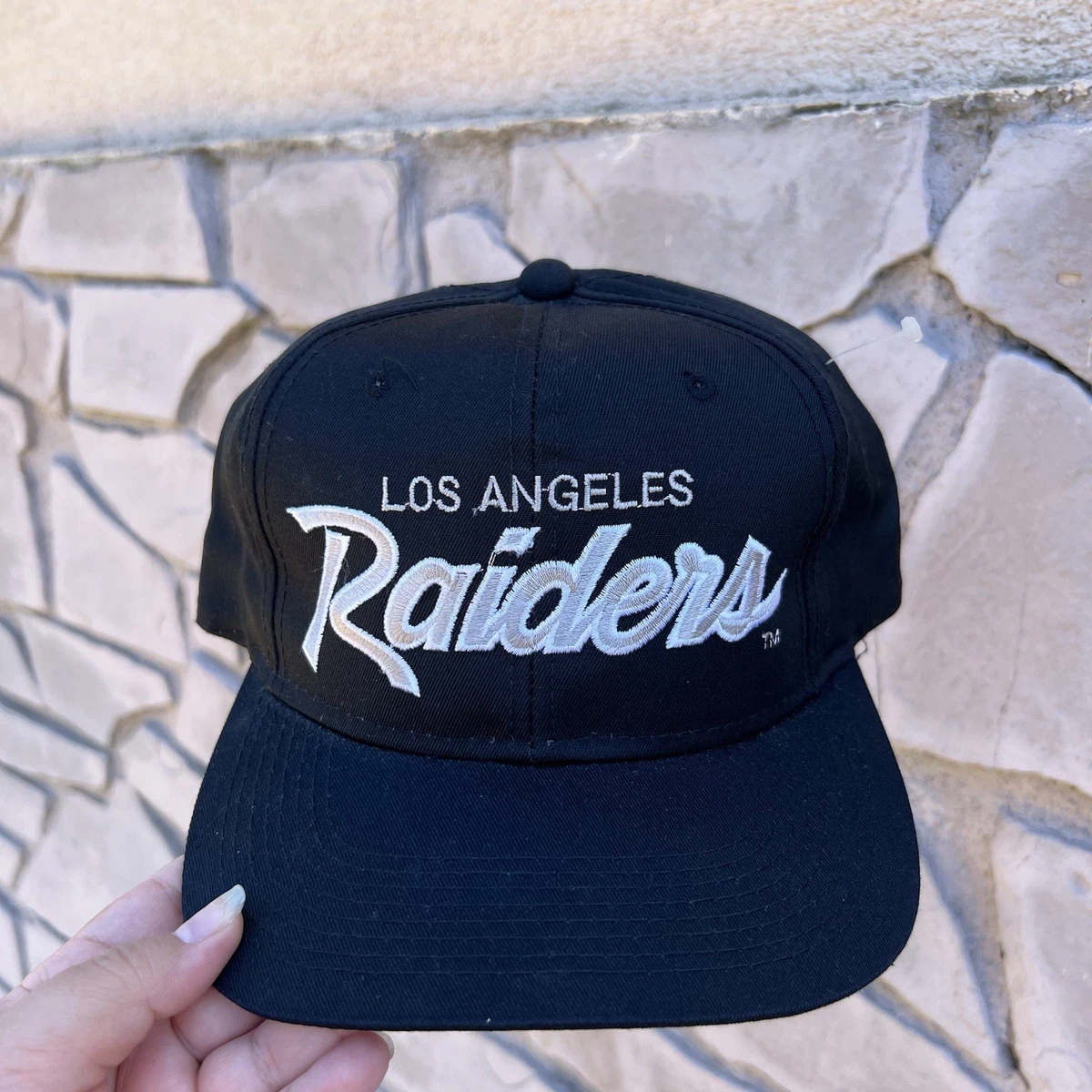 Vintage Los Angeles Raiders キャップ ブラック Vintage Los Angeles Raiders キャップ ブラック Genuine Leather