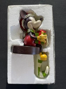 Disney Mickey Mouse Christmas Holiday Stocking Holder/Hook #44320 NOS - Picture 1 of 9