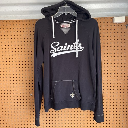 VETEMENTS Felpa con cappuccio da donna 47 Brand New Orleans Saints NFL Team Apparel taglia XL