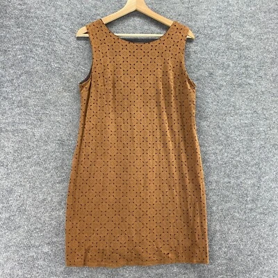 Vestido Maurices Mujer S Pequeño Marrón Cambio Geométrico Corto Forrado Sin Mangas Informal Foto 1 de 4