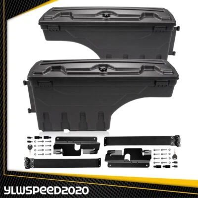 Truck Bed Storage Tool Box Fit For 2007-19 Chevy Silverado 1500 GMC Sierra 1500 Foto 1 de 4
