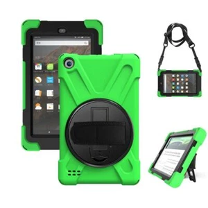 Amazon Kindle fire7/ HD 8/ HD 10 11th Shockproof Hybrid Rubber Tablet Case Cover - Picture 1 of 20