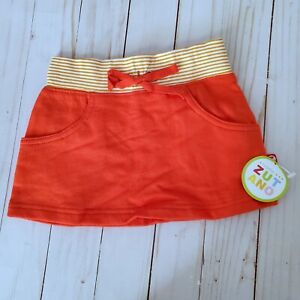 Baby Girl Zutano Skirt Size 2T Orange Easter Spring Summer Clothes New