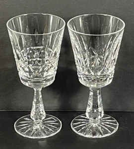 2er Set Waterford Kristall Rosslare 6" weinrot Weingläser Irland eingestellt - Bild 1 von 10