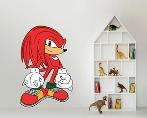 Knuckles Sonic The Hedgehog Wall Sticker - Picture 1 of 6
