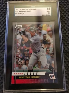 2017 Topps On Demand Silver Aaron Judge RC SSP 5/5 SGC 86 7.5 - Picture 1 of 4