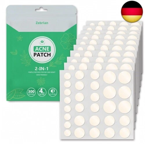 Zebrlan 300 Stück Pimple Patches Pickel Patch Hydrokolloid Pickel Pflaster