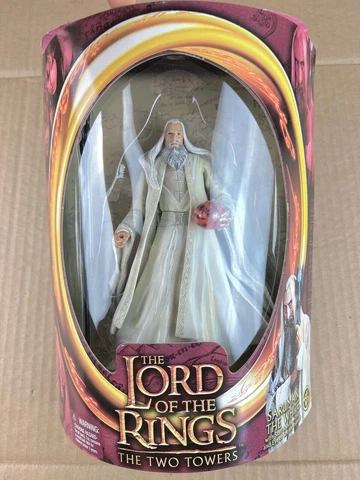 Lord of the Rings Two Towers Saruman The White Action Figure 2002 ToyBiz Cover