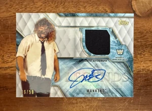 2017 Legends of the WWE Commemorative Shirt Relic Silver /50 Mankind AUTO HOF - Bild 1 von 2