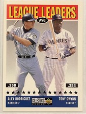 1997 Upper Deck Collector's Choice Alex Rodriguez/Tony Gwynn League Leaders AVG