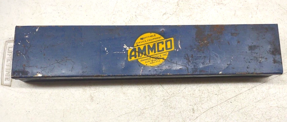 Torno de freio Ammco vintage afiado caixa de publicidade de metal SKU82T - Imagem 1 de 1