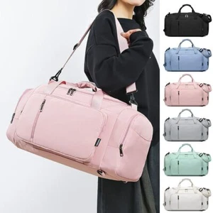 Oxford Gym Travel Bag Dry Wet Separation Duffel Bag Sports Handbag Yoga - Picture 1 of 18