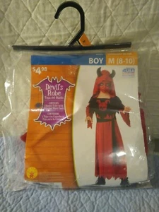 Devil's Robe Costume Boy's Med 1 Piece Size M 8-10 (LOC TUB L-24) - Picture 1 of 2