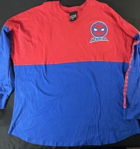 Universal Studios Marvel Glitter Amazing SpiderMan Long Sleeve Shirt Size Small - Picture 1 of 5