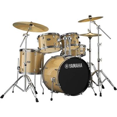 Yamaha Rydeen Paquete de 5 Piezas con Carcasa con 20" Bajo Champagne Brillo Foto 1 de 3