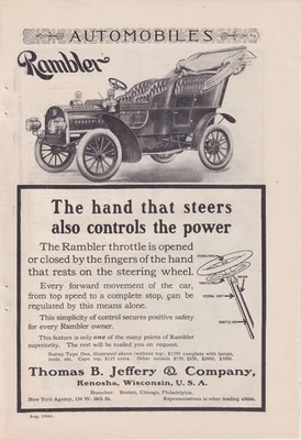 LOT (12) antique (1903 - 1906) full page automobile car magazine print ads #249 - Image 1 of 4