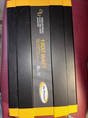Go Power! GP-ISW1500-12 Industrial Pure Sine Wave Inverter 1500 Watt Domestic - Image 1 of 4
