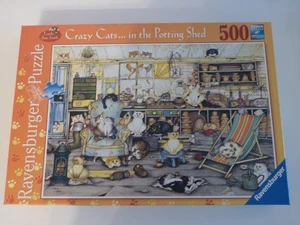 Ravensburger puzzle 500 pezzi gatti pazzi nel capanno Linda Jane Smith - Foto 1 di 2