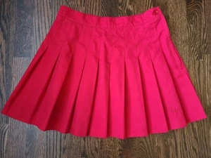 Head Red Pleated Tennis Golf Skirt Vintage 10 - Picture 1 of 8