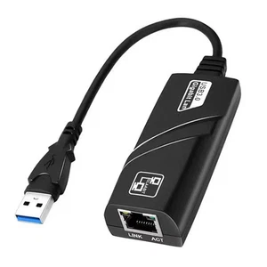 Schnellzugriff USB Ethernet Adapter kompatibel mit Laptops und Konsolen - Picture 1 of 12