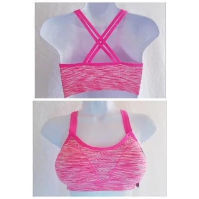 Nuevo Sujetador Deportivo MATERIAL GIRL ACTIVE Para Mujer S Pequeño Rosa con Tiras Acolchado Foto 1 de 4