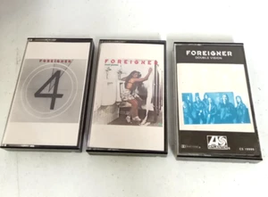 Foreigner 3 Cassette Lot: Foreigner 4, Head Games, Double Vision - Picture 1 of 11