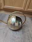 Vintage Smith & Hawken Brass Watering Can Round Shape Handle & Long Spout. EUC