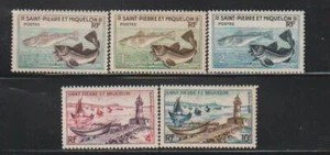 ST PIERRE ET MIQUELON STAMPS 1957 FISHING INDUSTRY FULL SET MNH - MISC24-812 - Picture 1 of 1