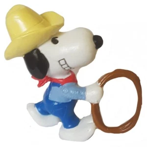 Peanuts Western Snoopy with Rope collectible pvc schleich figure toy - Picture 1 of 1