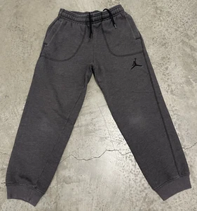 Nike Air Jordan Grey Jumpman Logo Sweat Pants Youth Medium Sz 10-12 - Picture 1 of 6