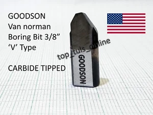 GOODSON Van Norman Boring Bar Bit Model 944 & 777 Dia 3/8" V Type BOXED - Picture 1 of 2