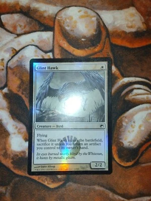 NM FOIL Glint Hawk Scars of Mirrodin MTG Magic the Gathering - Image 1 of 2