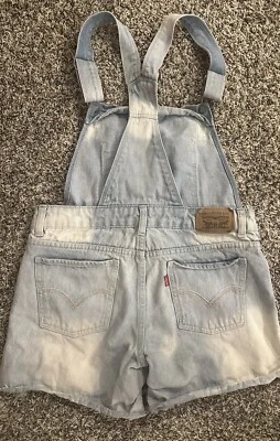 Pantalones Cortos de Jean Levis Tye-Dye Mono Pantalones Cortos Dos Caballos Marca Junior 14 Pequeños Usados en Excelente Condición Foto 1 de 4