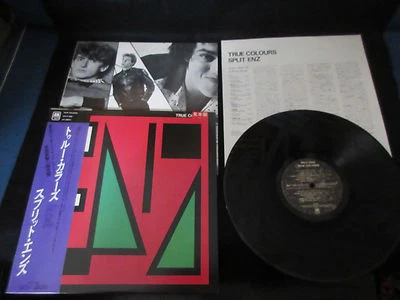 Split Enz True Colours US Vinyl LP Japan Promo Issue w OBI Red One Crowded House - Image 1 of 4