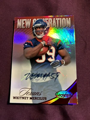 2012 Certified Mirror Red Signatures #312 Whitney Mercilus 77/250 Houston Texans - Image 1 of 2