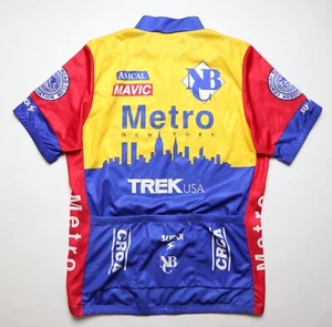 METRO NEW YORK 90s VINTAGE 1/4 ZIP CYCLING JERSEY TRIKOT SHIRT SUGOI MEN L LARGE - Bild 1 von 11