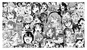 Tapis de souris / tapis de jeu Waifu Ahegao 61 x 35 cm tapis tapis de souris tapis de souris tapis de jeu - Photo 1/4
