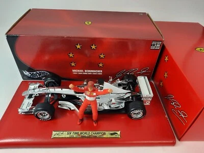 Hot Wheels Ferrari F2003-GA #1 Michael Schumacher WC 2003 CHROME 1/18 14067 - Immagine 1 di 4