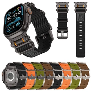 Banda deportiva ajustable transpirable trenzada de nailon trenzada para iWatch 42/44 mm/45 mm/46 mm/49 mm - Imagen 1 de 65