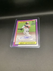 2025 Topps Series One Adley Rutschman 1990 Auto Autograph #90AU-ARU Orioles. - Picture 1 of 10